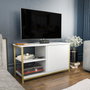 Hanah Home Soporte para TV Muskegon - Dorado, Blanco